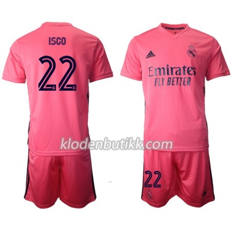 Real Madrid ISCO 22 Barn Bortedraktsett 2020-2021 Kortermet (+ Korte bukser)
